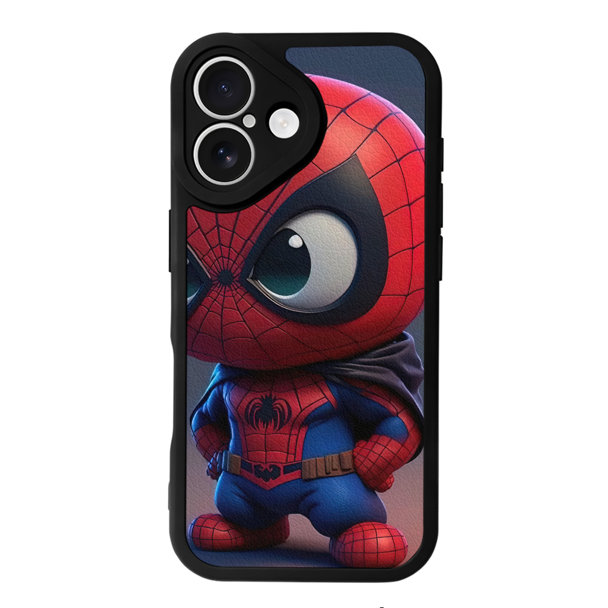 Spider Man スパイダーマン 【iPhone 16シリーズ対応】シリコンスマホケース（レザー調） 材質：シリコン